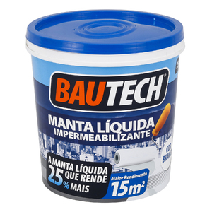 Manta Líquida Acrílica Branco 15Kg Bautech