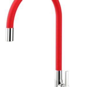 Torneira para Cozinha de Mesa Galiflex Chrome/Vermelha - 966979