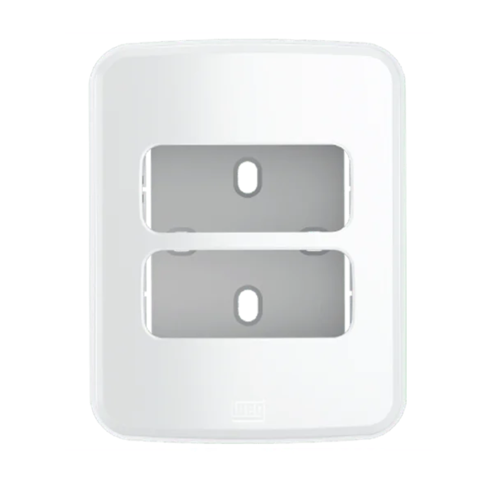 Caixa e Placa de Sobrepor 2 Posições Branco Composé Weg – 33074