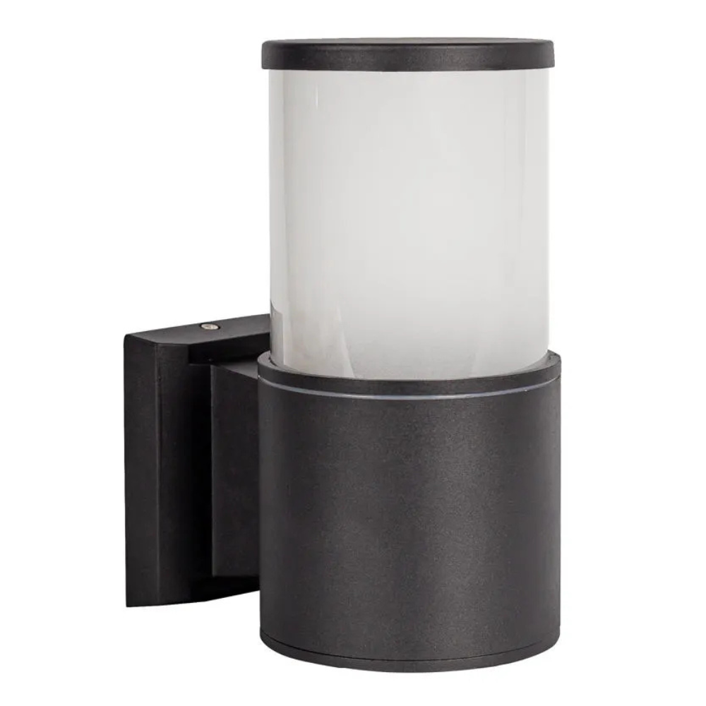 Arandela Imperial Aluminio Preto Difusor Em Vidro Jateado E27 Bronzearte – MP2217ALBRFOAR