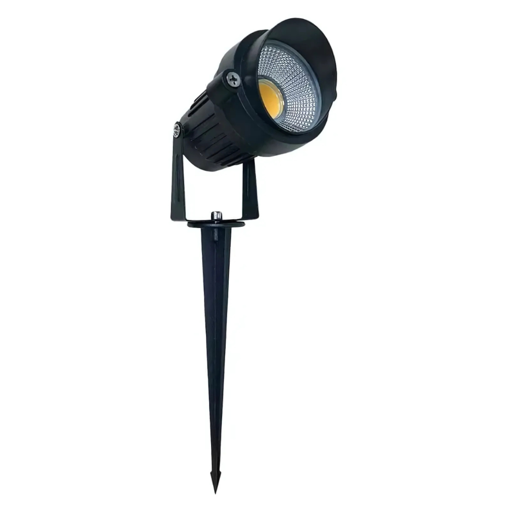 Espeto de Jardim LED 5W Preto Luz Verde Bronzearte - EJ0555VPT