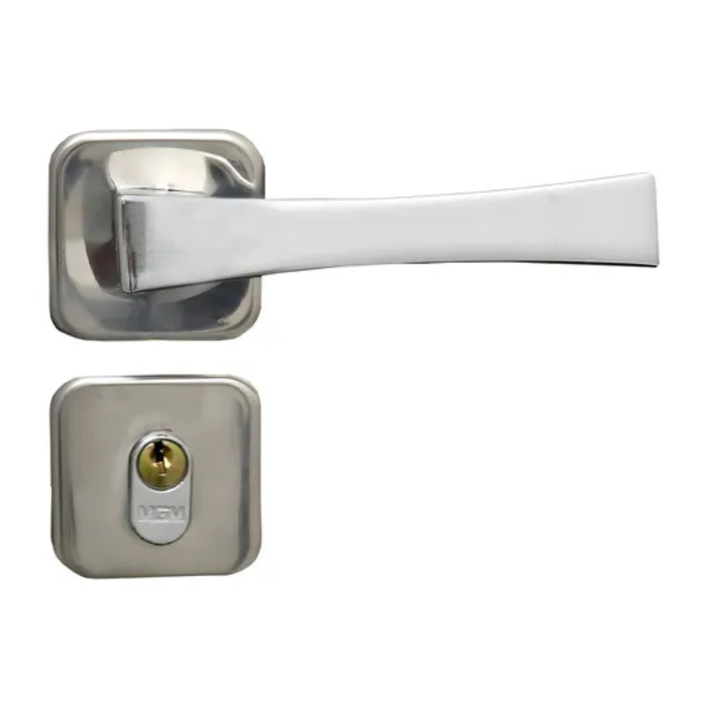 Fechadura Externa Paris Roseta Cromado – MGM