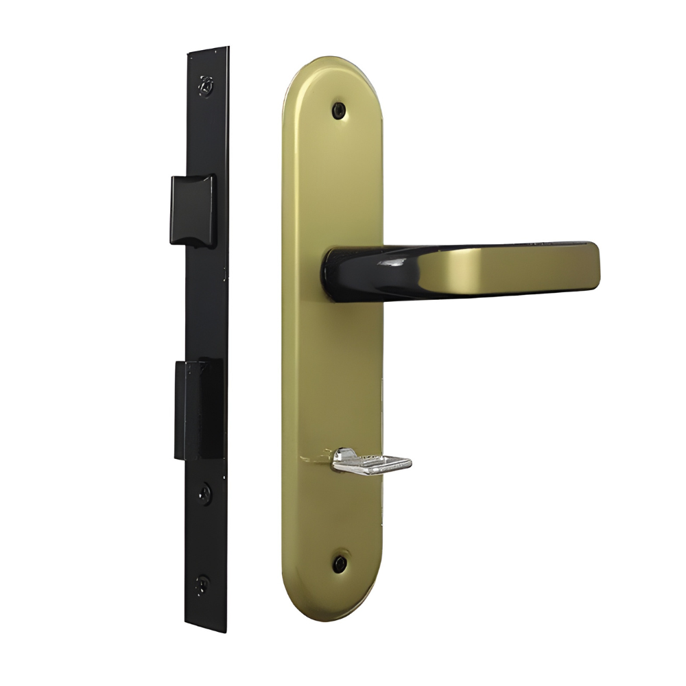 WC Fechadura 40 Stilo Alavanca Bronze Latonado - Mgm - Imagem 2