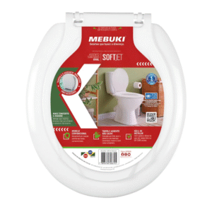 Assento Sanitário Oval Rígido Soft Jet Branca - Mebuki