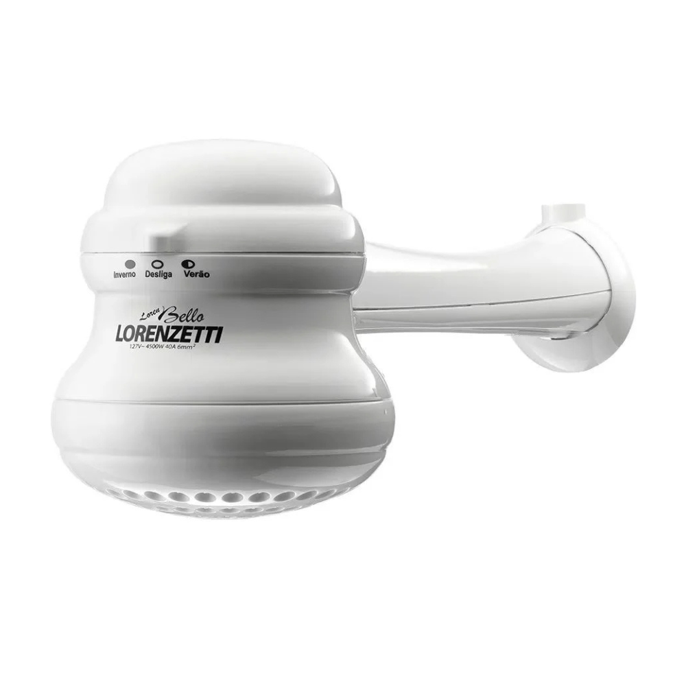 Chuveiro Elétrico Multitemperaturas Loren Bello Ultra 4600W 220V Branco – LORENZETTI