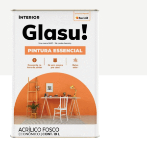 Tinta Acrílica Glasu Fosco Pintura Essencial 18 Litros Gelo - Suvinil