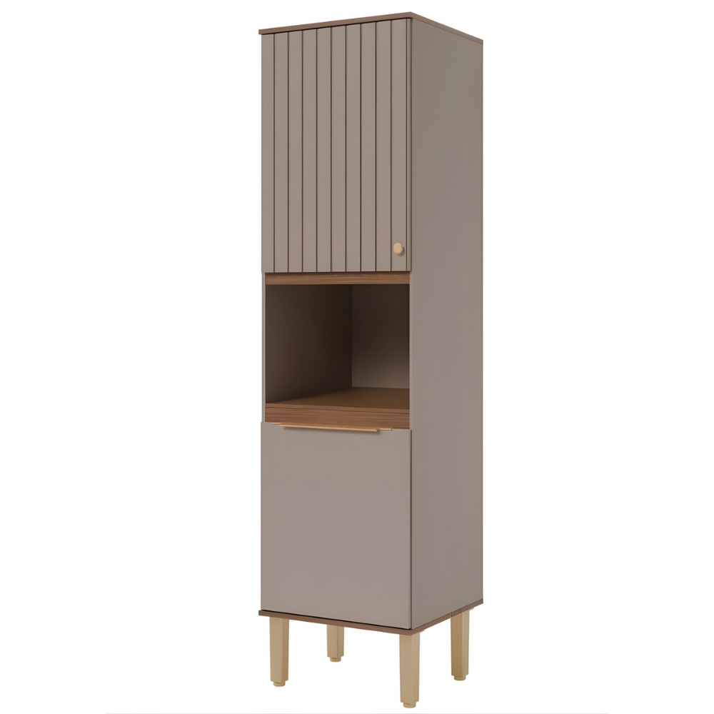 Armário Paneleiro Ágata Cappuccino/Freijó – MGM