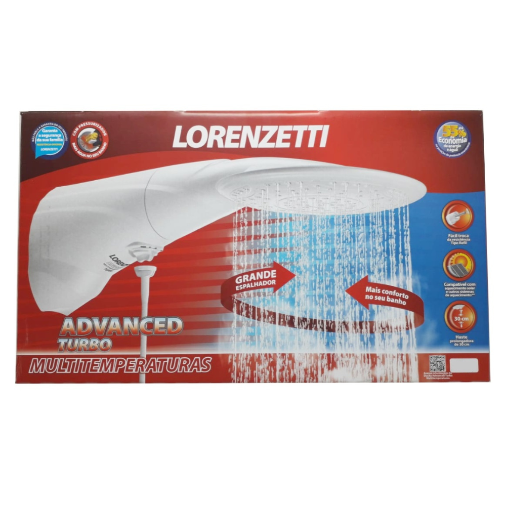 Chuveiro Ducha Advanced Turbo Multitemperaturas 6400W 220V- LORENZETTI - Imagem 4
