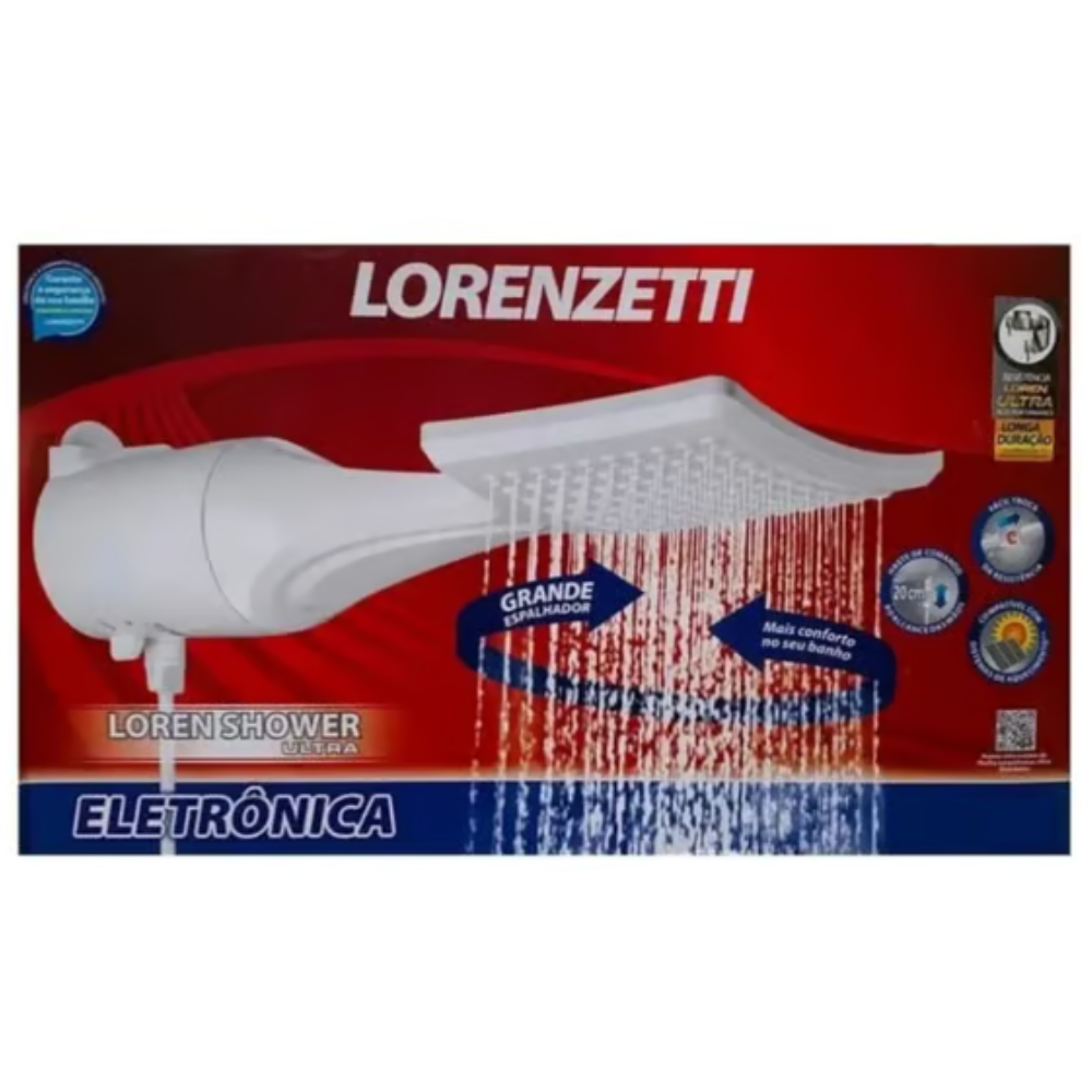 Chuveiro Loren Shower Ultra Multitemperaturas 5500W 127V - Lorenzetti - Imagem 4