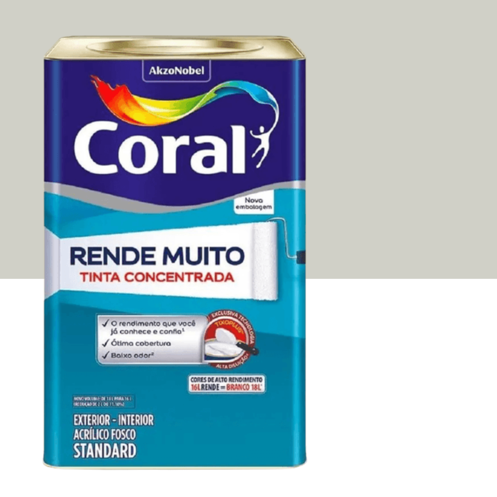 Tinta Acrílica Rende Muito Cromio 16l Coral