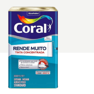 Tinta Acrílica Coral Rende Muito 18L Branco Neve Fosco
